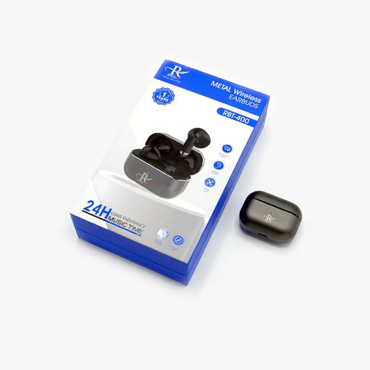 RBT-400 Metal Earbuds | 24H Long-Lasting Wireless Audio