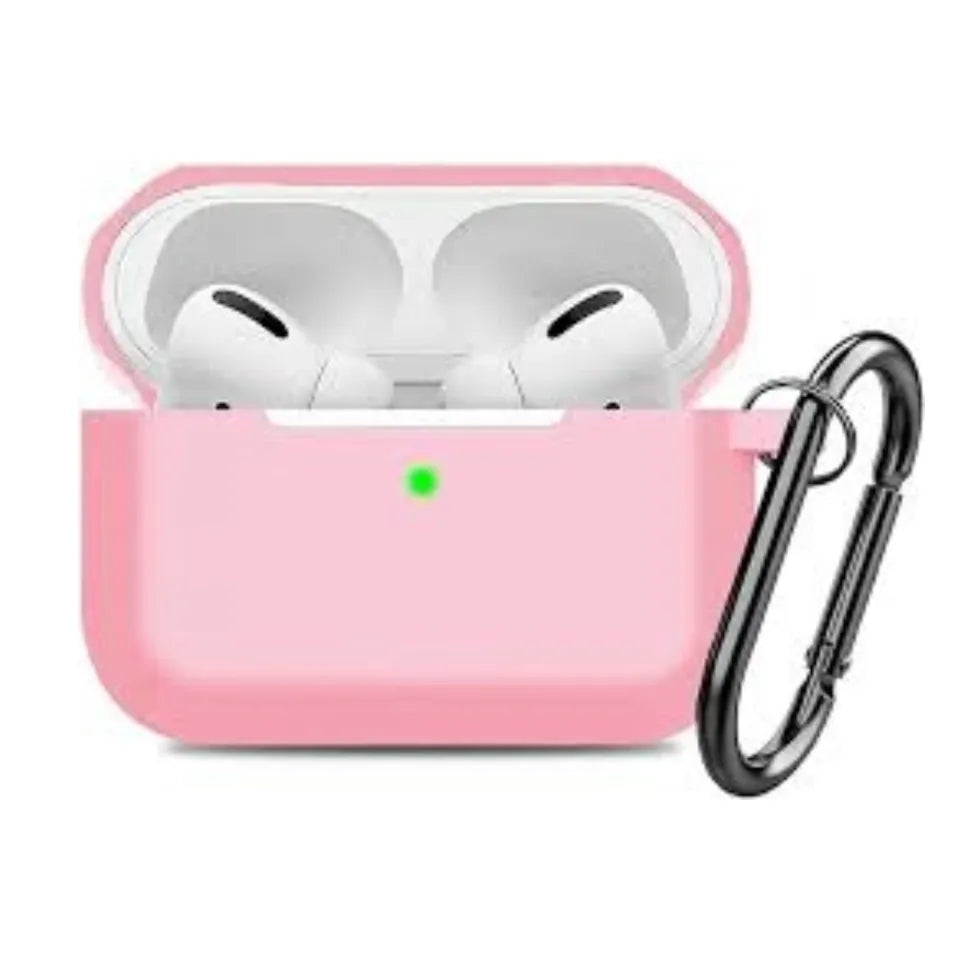 High Quality AirPods Case With Clip Airbuds Airdots Soft Silicon Cover For Airpod Pro & Airpod Pro 2 - (Only Case) (Mix Random Color)
