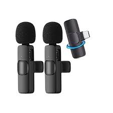 K9 Wireless Lavalier Microphone with USB Type C and iOS Connector Plug