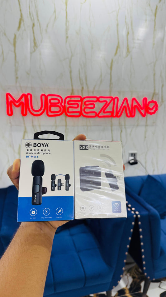 K9 Wireless Lavalier Microphone with USB Type C and iOS Connector Plug