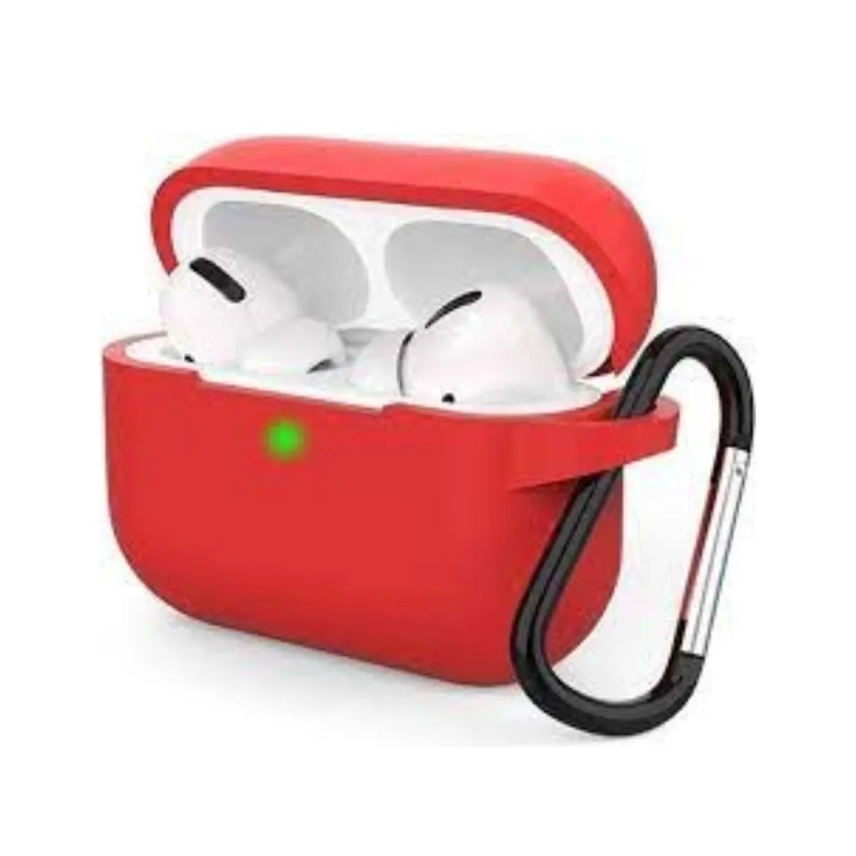 High Quality AirPods Case With Clip Airbuds Airdots Soft Silicon Cover For Airpod Pro & Airpod Pro 2 - (Only Case) (Mix Random Color)